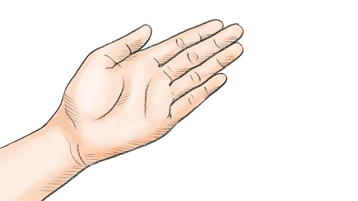 Illustration av en hand