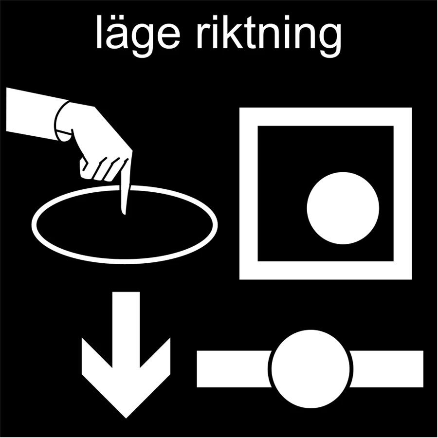 Pictogrambild: Läge riktning