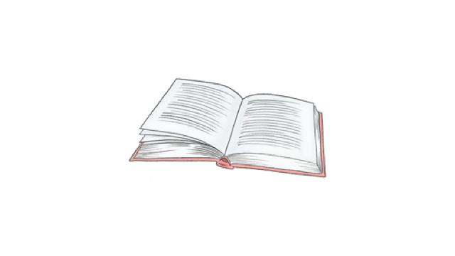 Illustration av en bok.