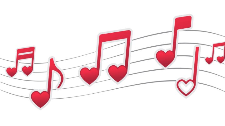 Hjärtan som noter.