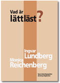 Omslaget till boken Vad är lättläst? av Ingvar Lundberg och Monica Reichenberg