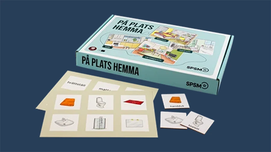 Komponenterna till På plats hemma.