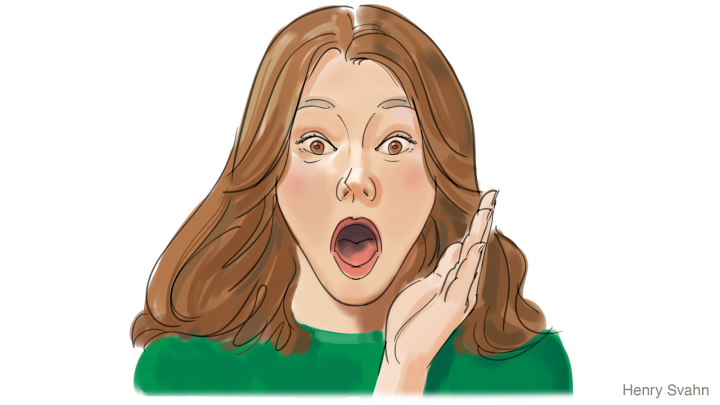 kvinna som ser förvånad ut