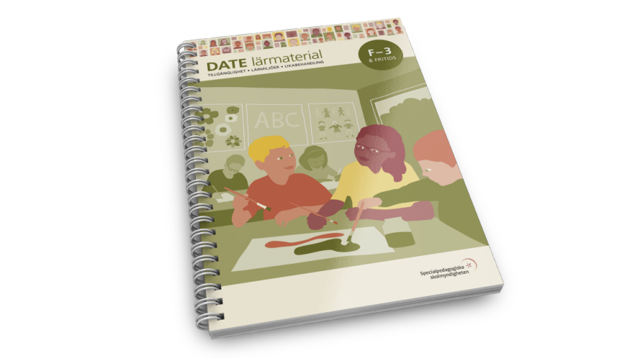 Bilden visar DATE lärmaterial för grundskolan F-3.