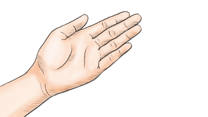 Illustration av en hand