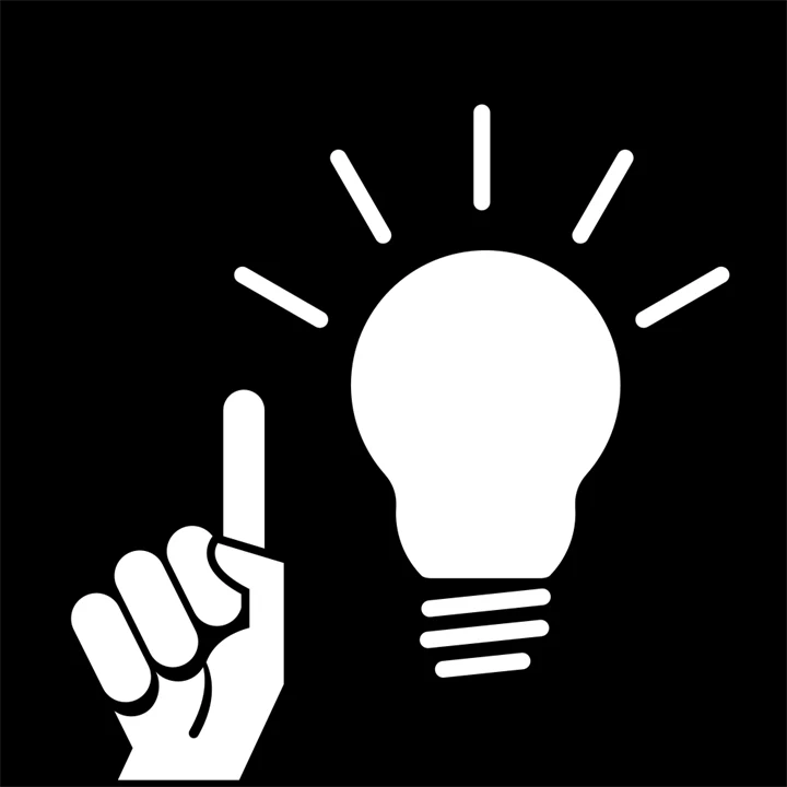 Pictogram av ordet idé