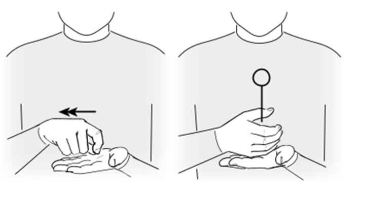 Teckenbilder, två stycken.