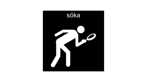 Pictogram: söka