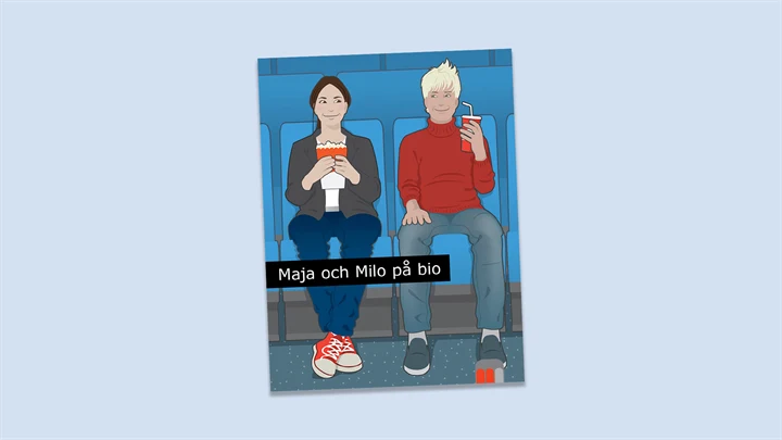 Omslaget till boken Maja och Milo på bio.