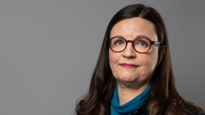 Fotografiet visar utbildningsminister Anna Ekström.