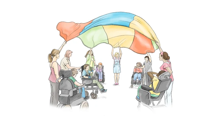 Illustration av Fallskärmen introduktion